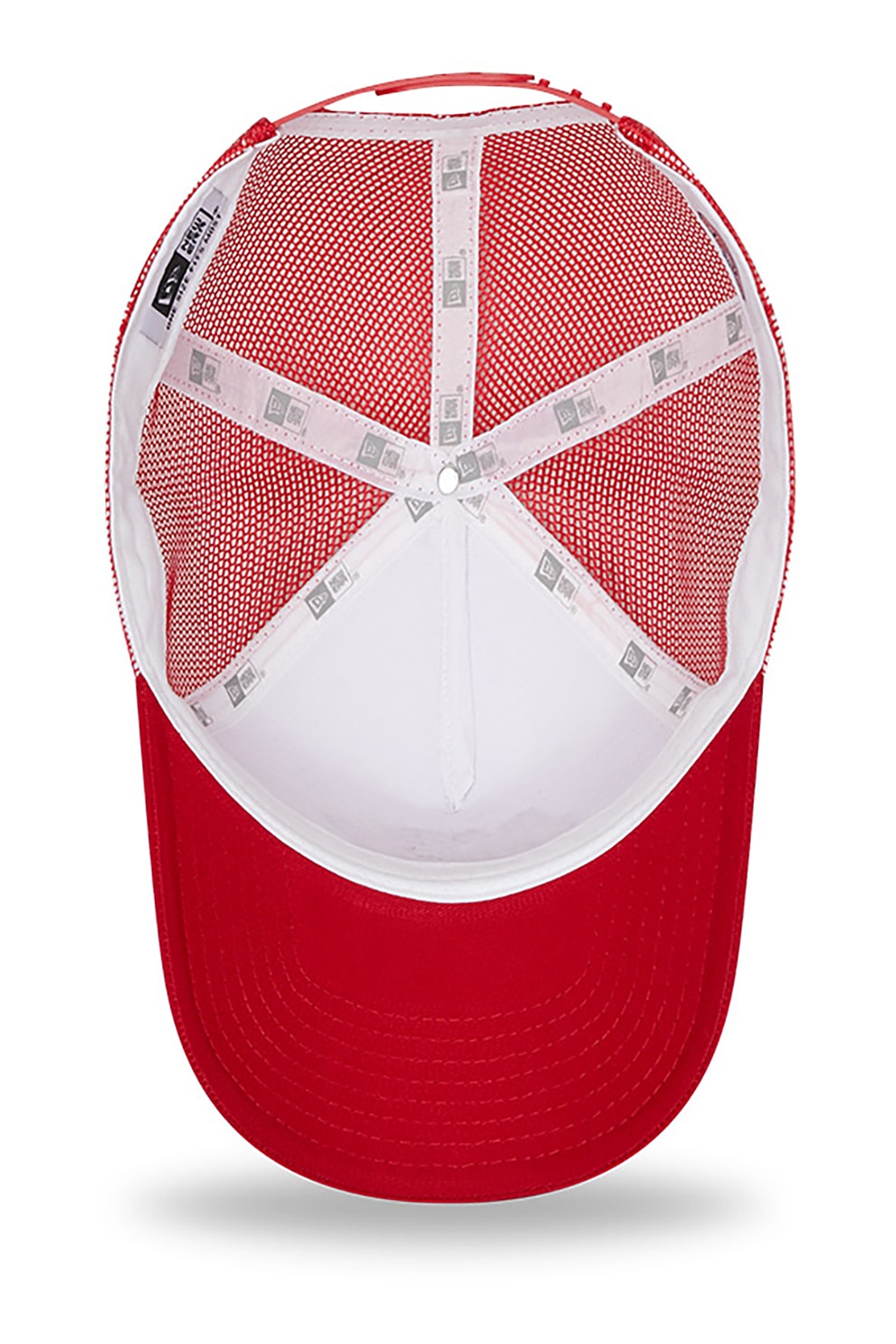 New Era, Sapca trucker cu aplicatie grafica Minor League, Rosu, Alb ...