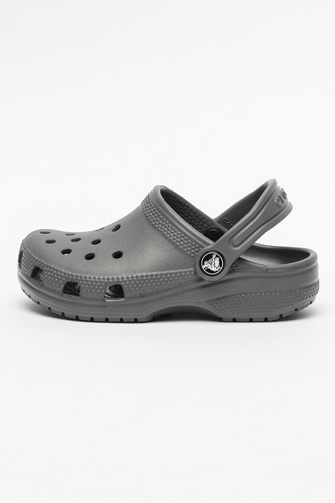 Crocs, Крокс с отворена пета и перфорации, Сив