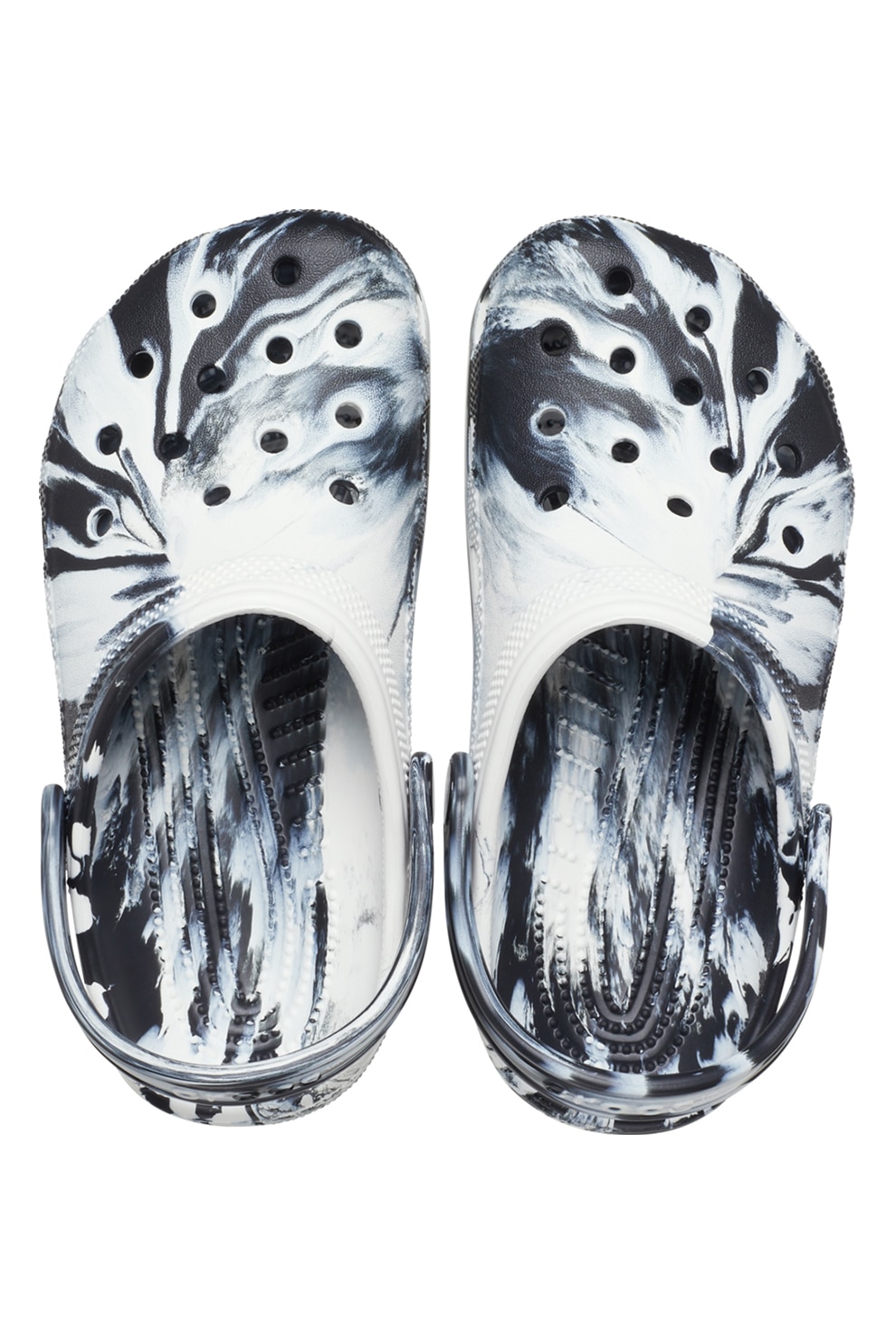 Crocs, Saboti slingback cu imprimeu abstract Classic Marble - eMAG.ro