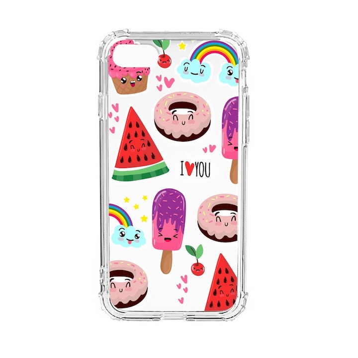 Силиконов калъф Unique за Apple iPhone SE 2020 / iPhone 8 / iPhone 7, Summer Feeling, Anti Shock, AS 87