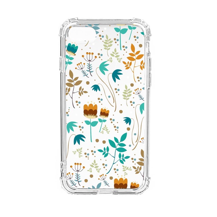 Силиконов калъф Unique за Apple iPhone SE 2020 / iPhone 8 / iPhone 7, Spring Flowers, Anti Shock, AS 28