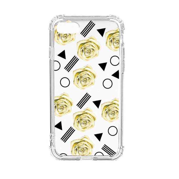 Husa Anti Shock Silicon Compatibila Cu Apple iPhone SE 2020 / iPhone 8 / iPhone 7, Yellow Rose, Military Grade Drop Protection, AS 137