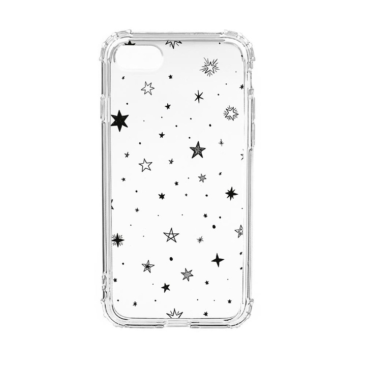 Силиконов калъф Unique за Apple iPhone SE 2020 / iPhone 8 / iPhone 7, Stars, Anti Shock, AS 143