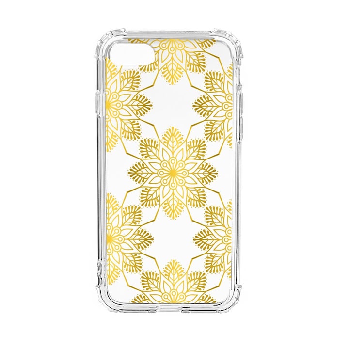 Husa Anti Shock Silicon Compatibila Cu Apple iPhone SE 2020 / iPhone 8 / iPhone 7, Golden, Military Grade Drop Protection, AS 120