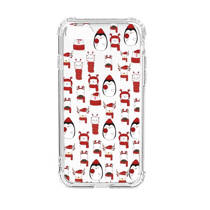 Husa Anti Shock Silicon Compatibila Cu Apple iPhone SE 2020 / iPhone 8 / iPhone 7, Winter Feelings, Military Grade Drop Protection, AS 166