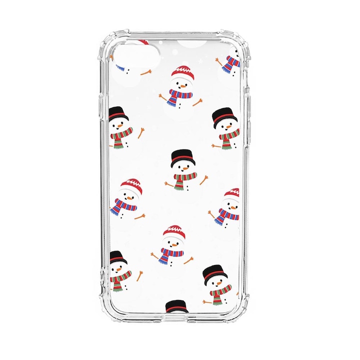 Силиконов калъф Unique за Apple iPhone SE 2020 / iPhone 8 / iPhone 7, Snowmens, Anti Shock, AS 351