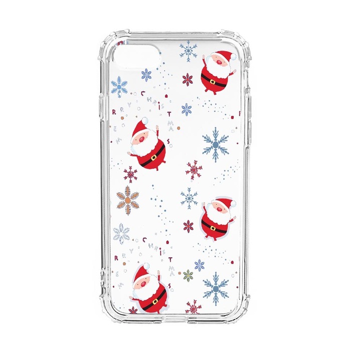 Husa Anti Shock Silicon Compatibila Cu Apple iPhone SE 2020 / iPhone 8 / iPhone 7, Xmas, Military Grade Drop Protection, AS 308