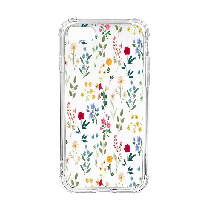 Strapabíró Anti Shock Védőtok, Apple iPhone SE 2020 / iPhone 8 / iPhone 7, Spring Flowers, Military Grade Drop Protection, AS 635
