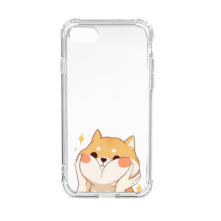 Szilikon ütésálló tok, amely kompatibilis az Apple iPhone SE 2020 / iPhone 8 / iPhone 7 telefonokkal, Emoji - Sweet Cat, Military Grade Drop Protection, AS 596