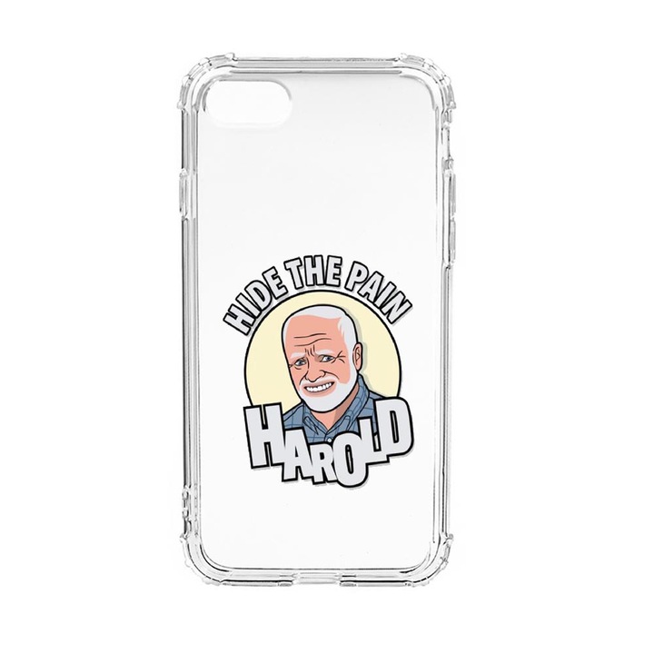 Husa Anti Shock Silicon Compatibila Cu Apple iPhone SE 2020 / iPhone 8 / iPhone 7, Harold Hide The Pain, Military Grade Drop Protection, AS 662