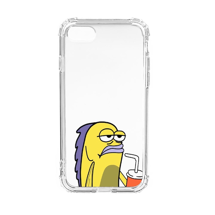 Силиконов калъф Unique за Apple iPhone SE 2020 / iPhone 8 / iPhone 7, Meme, Anti Shock, AS 652