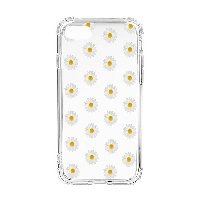 Силиконов калъф Unique за Apple iPhone SE 2020 / iPhone 8 / iPhone 7, Happy Flowers Daisy, Anti Shock, AS 513