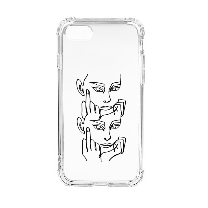 Husa Anti Shock Silicon Compatibila cu Apple iPhone SE 2020 / iPhone 8 / iPhone 7, FU, Military Grade Drop Protection, AS 742