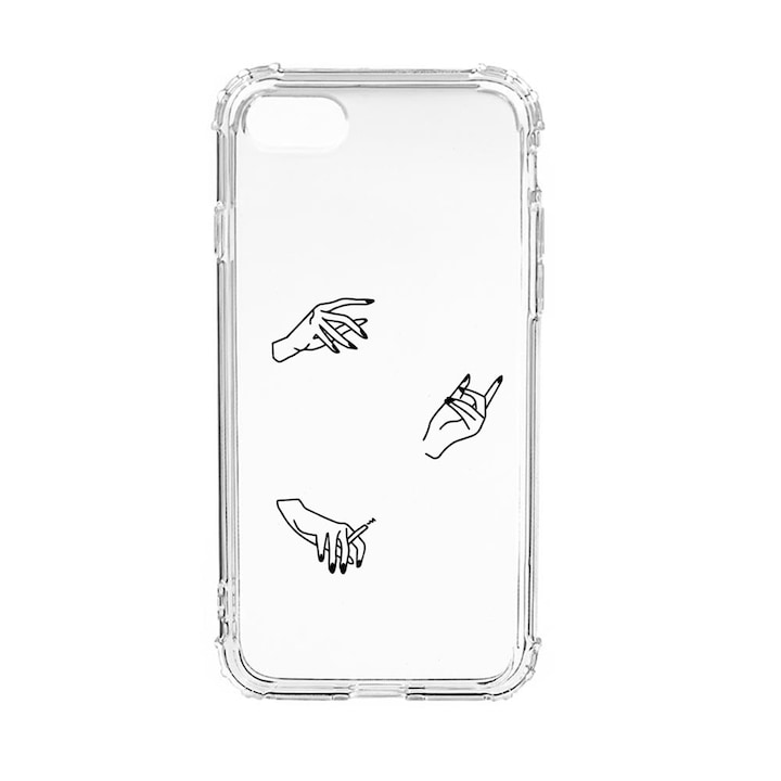 Силиконов калъф Unique за Apple iPhone SE 2020 / iPhone 8 / iPhone 7, Hands, Anti Shock, AS 740