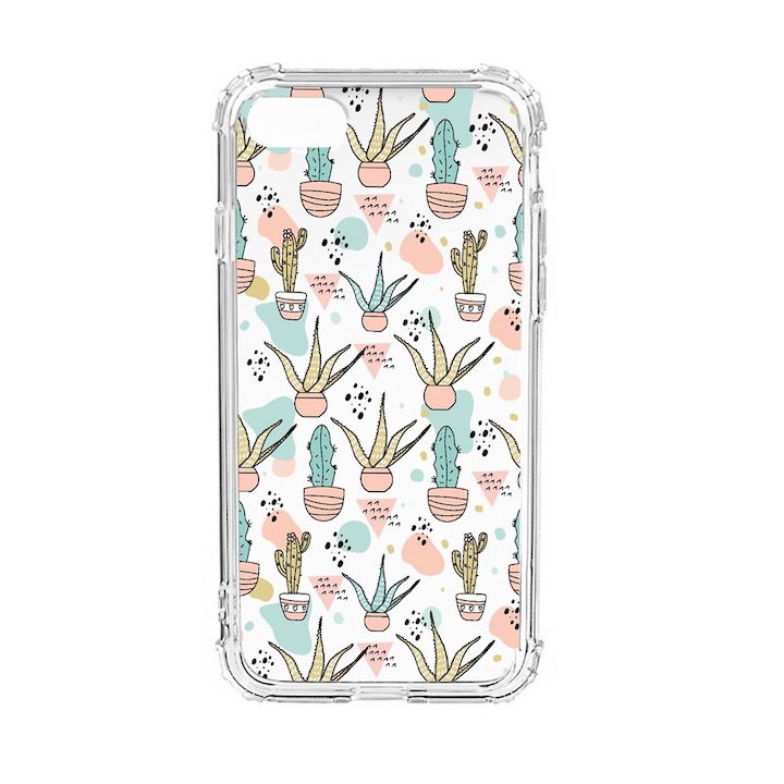Силиконов калъф Unique за Apple iPhone SE 2020 / iPhone 8 / iPhone 7, Cactus, Anti Shock, AS 774