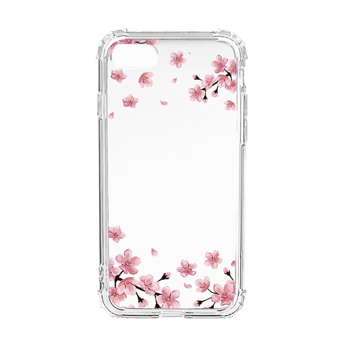 Strapabíró Anti Shock Védőtok, Apple iPhone SE 2020 / iPhone 8 / iPhone 7, Pastel colors - flowers, Military Grade Drop Protection, AS 694