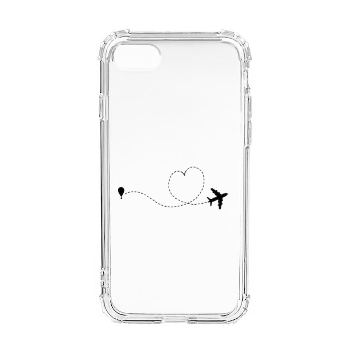 Силиконов калъф Unique за Apple iPhone SE 2020 / iPhone 8 / iPhone 7, Love To Travel, Anti Shock, AS 746