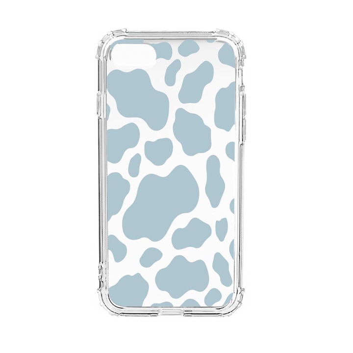 Силиконов калъф Unique за Apple iPhone SE 2020 / iPhone 8 / iPhone 7, Pink Cow, Anti Shock, AS 788