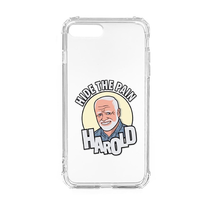 Husa Anti Shock Silicon Compatibila Cu Apple iPhone 8 Plus / iPhone 7 Plus, Harold Hide The Pain, Military Grade Drop Protection, AS 662