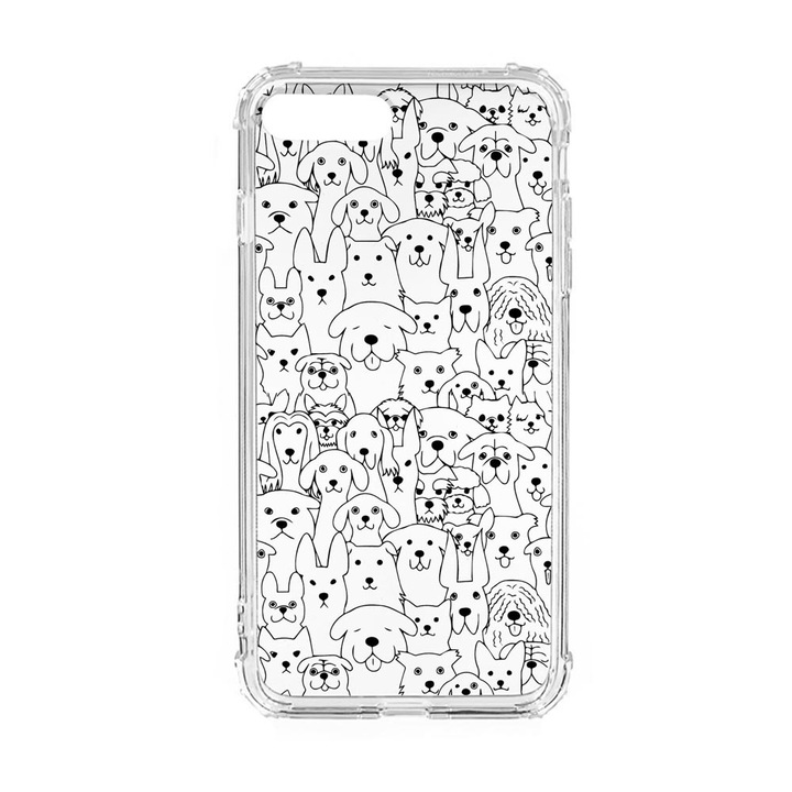 Husa Anti Shock Silicon Compatibila cu Apple iPhone 8 Plus / iPhone 7 Plus, Poppies, Military Grade Drop Protection, AS 745