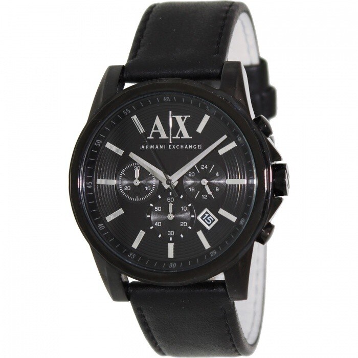Ceas Armani Exchange barbatesc AX2098 negru Leather Quartz