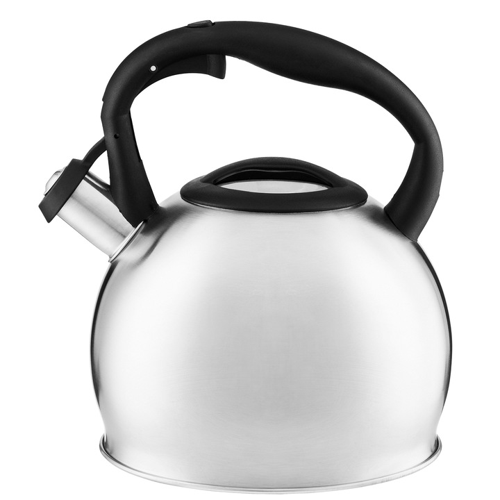 Ceainic aragaz cu fluier 2.5L (2.7L), inox, Ambition Delis