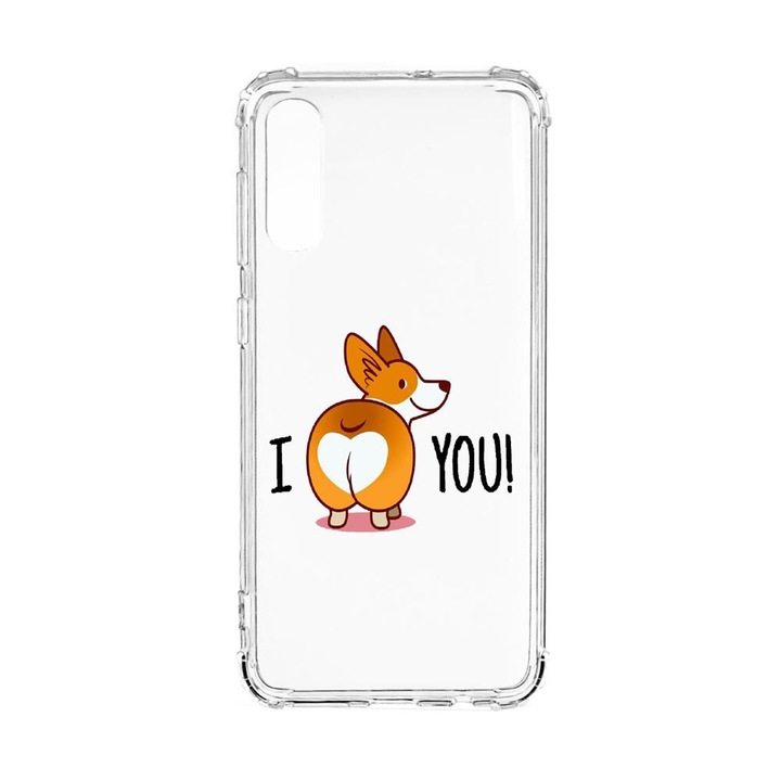 Husa Anti Shock Compatibila Cu Xiaomi Redmi 9A, Sweet doggy Emoji, Premium Silicon, Military Grade Drop Protection, AS 593