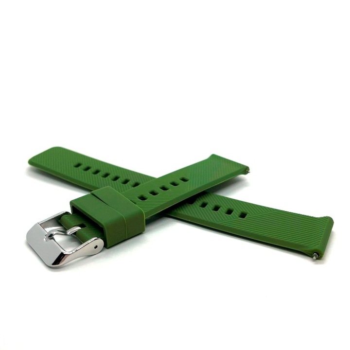 Curea ceas silicon10 khaki-army green