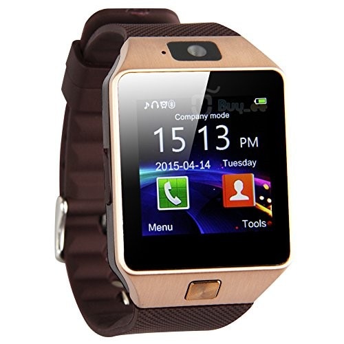 Ceas Smartwatch CRT S Plus cu Telefon Model 2019, Camera , Bluetooth, Display 1,54 inch Capacitiv, Slot Card TF, Pedometru, Monitorizare Somn, GOLD.