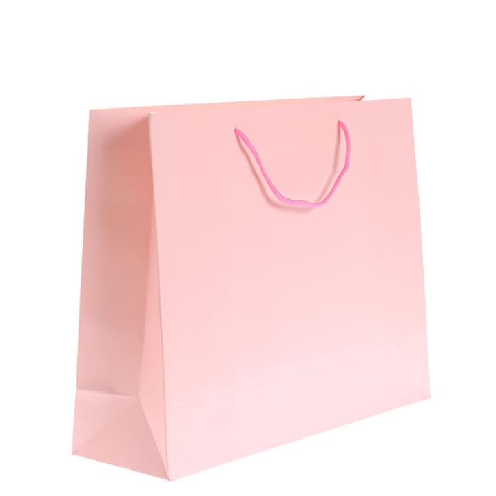 Подаръчна торбичка, пейзаж, розова, 40x46 см