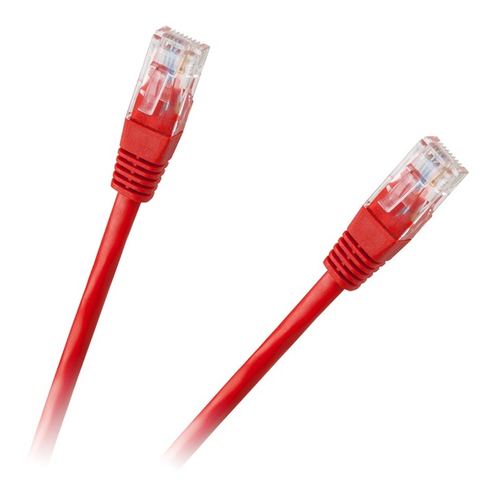Cablu UTP CAT 6E CCA rosu 3 m