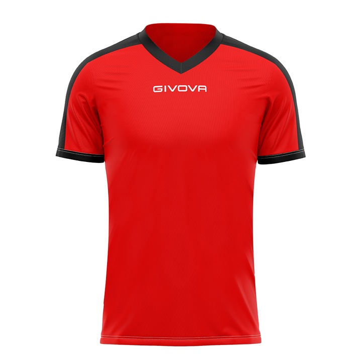 Tricou sport Givova Revolution, Rosu/Negru