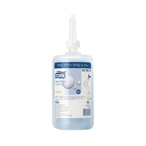 Sampon si gel de dus 2 in 1, 1L Tork