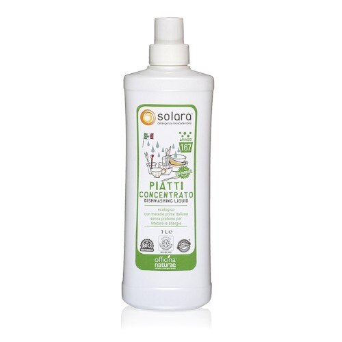 Detergent lichid bio vase super concentrat fara parfum Solara 1 litru (167 spalari)