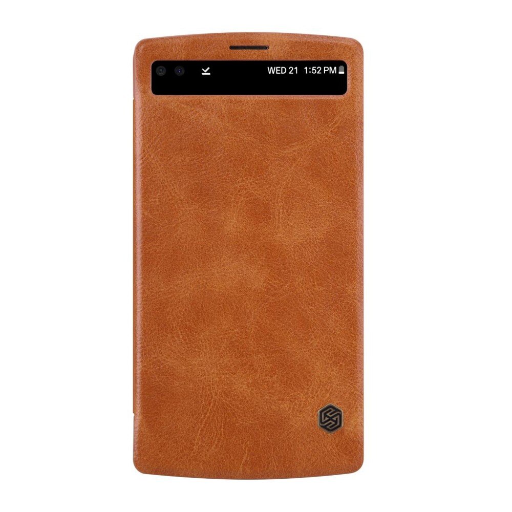 Husa Book Nillkin Qin pentru LG V10, maro