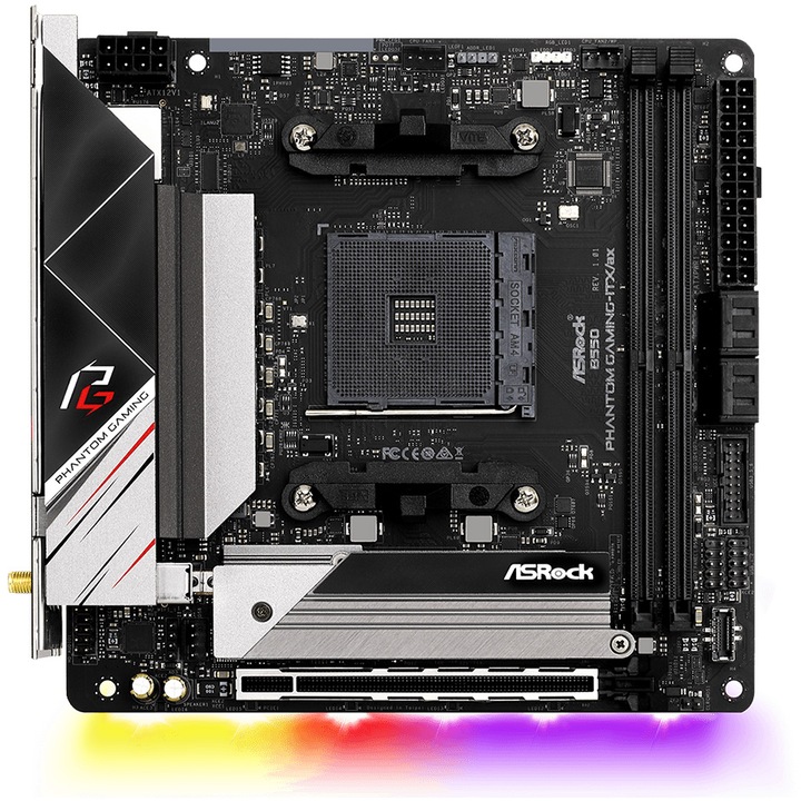 Дънна платка ASRock B550 PHANTOM GAMING-ITX/AX, socket AM4