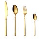 Set tacamuri din inox 36 piese, TRENDY’S, luxury edition, gold