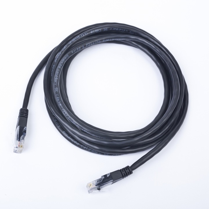 Кабел UTP Gembird Patch cord cat. 5E, 3 м, Черен