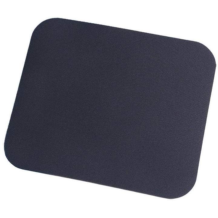 Mouse pad negru Logilink, invelis textil 22 x 25 cm