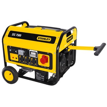 Generator de curent electric Stanley SG 7500, 7500 W, 400 V, 4 timpi, 25 l, benzina Generator de curent electric Stanley SG 7500, 7500 W, 400 V, 4 timpi, 25 l, benzina