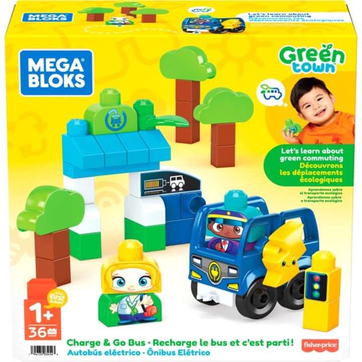 Set de constructie Mega Bloks - Green Town, 36 piese