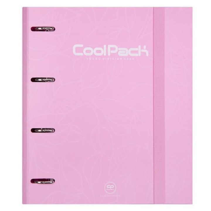 Organizator cu inele, CoolPack, Carton, A4, Roz