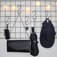 Set 20 agatatori, Forma S, Metal, Negru