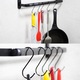 Set 20 agatatori, Forma S, Metal, Negru