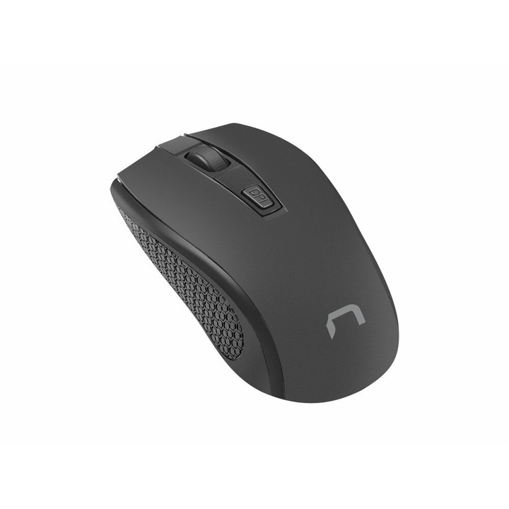 Мишка NATEC JAY 2 Wireless, оптична, безжична, 2.4 GHz, 1600 DPI, черен
