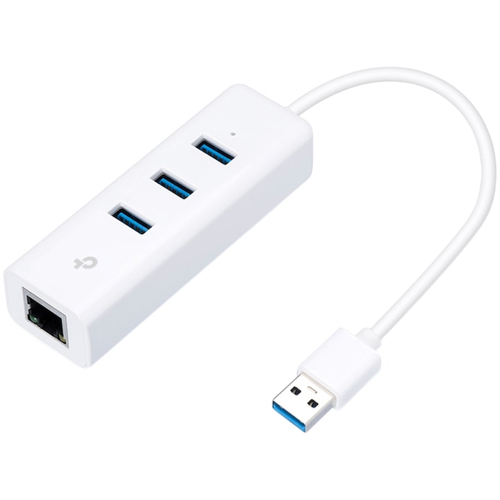 Мрежова карта Ethernet Gigabit TP-Link UE330, USB 3.0, 3 USB 3.0 хъб порта