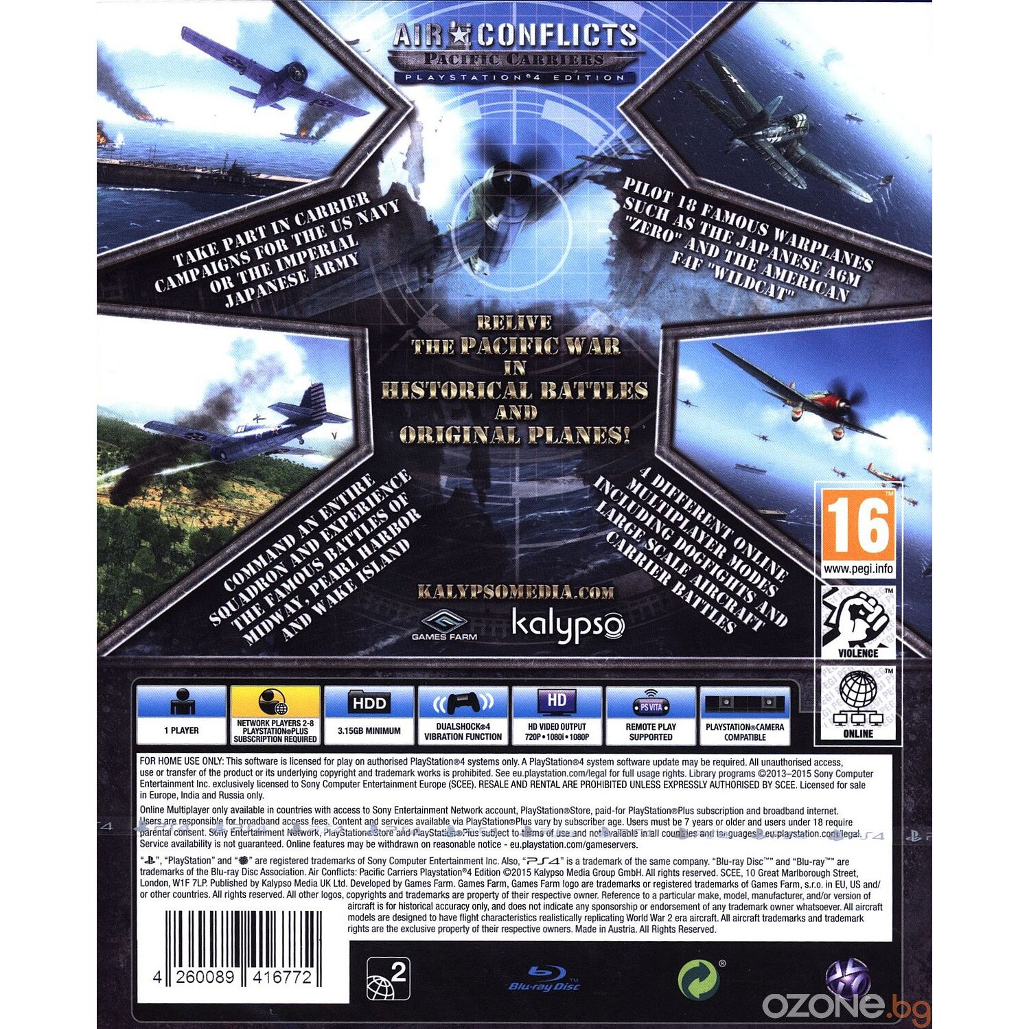 Игра Air Conflicts: Pacific Carriers за PlayStation 4 - eMAG.bg