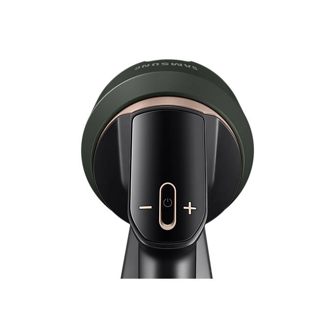 Aspirator vertical Samsung Bespoke Jet One Complete Extra, VS20A95943N/GE, 0.5L, Statie coletare praf 2L, 25.2V, 580W, Digital Inverter, Filtrare 99.99% , Display LCD, Perie covoare, Perie parchet, Perie Pet, Autonomie 120 min, Verde