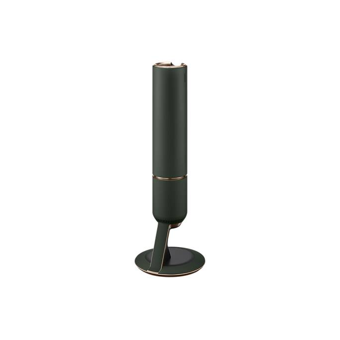 Aspirator vertical Samsung Bespoke Jet One Complete Extra, VS20A95943N/GE, 0.5L, Statie coletare praf 2L, 25.2V, 580W, Digital Inverter, Filtrare 99.99% , Display LCD, Perie covoare, Perie parchet, Perie Pet, Autonomie 120 min, Verde