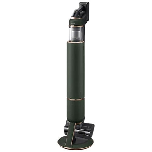 Aspirator vertical Samsung Bespoke Jet One Complete Extra, VS20A95943N/GE, 0.5L, Statie coletare praf 2L, 25.2V, 580W, Digital Inverter, Filtrare 99.99% , Display LCD, Perie covoare, Perie parchet, Perie Pet, Autonomie 120 min, Verde